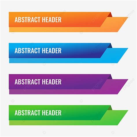 Abstract Website Header Vector Design Images, Creative Colorful ...