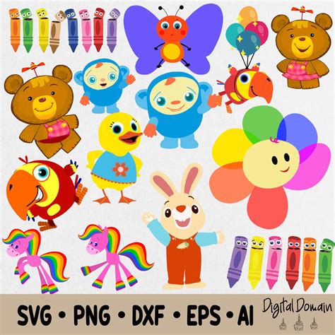 GooGoo GaaGaa BabyFirst TV bundle Svg, party Svg, birthday S | Inspire ...