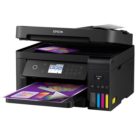 Epson WorkForce ET-3750 EcoTank All-In-One Inkjet C11CG20201 B&H