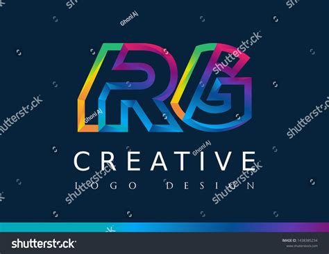 R G Logo Rg Letter Design Stock Vector (Royalty Free) 1438385234