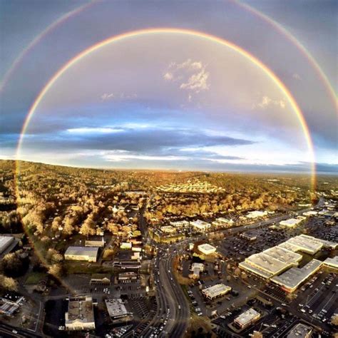 Rare full circle rainbow appears in sky over Greenville, South Carolina ...