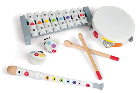 Janod Confetti Musical Instrument Set - Building Blocks