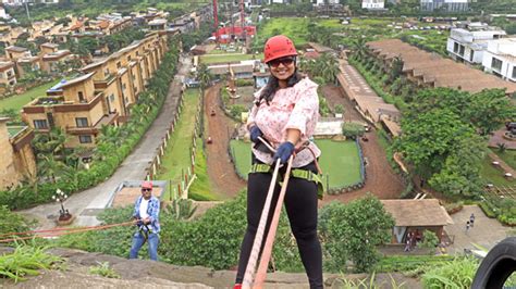 Enjoy Rappelling at Della Adventure Park