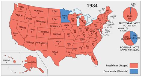 US Election of 1984 Map - GIS Geography