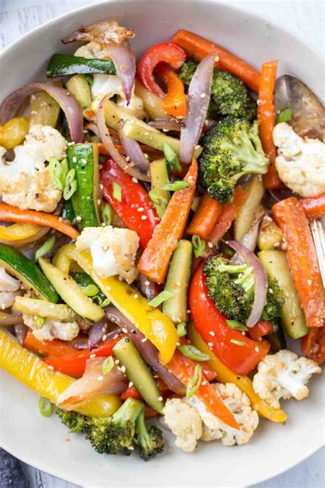 Simple and healthy recipe for roasted vegetables. The best side dish ...