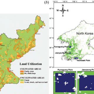 Climate of North Korea. (a) Distribution of climate zones in terms of ...