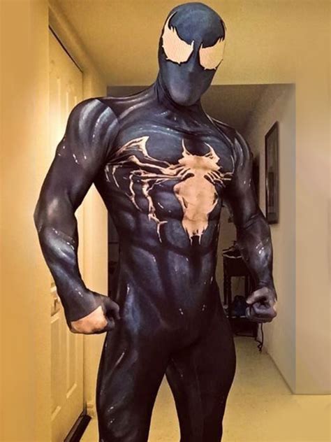 Spider Man Cosplay Venom Symbiote Cosplay Suit - Costumeslive.com