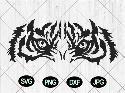 Tiger eyes svg, Tiger head svg, dxf, png, jpg, Tiger face svg, Tiger ...