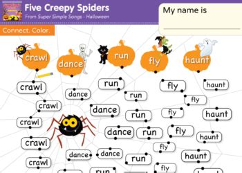 Five Creepy Spiders - Super Simple Songs