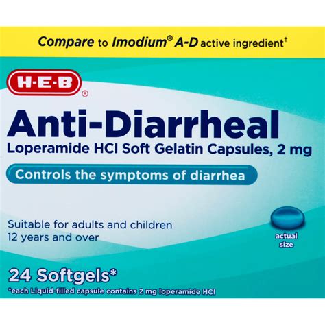 H-E-B Anti-Diarrheal Capsules 2mg - Shop Digestion & Nausea at H-E-B