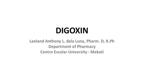 Digoxin Dosing - YouTube