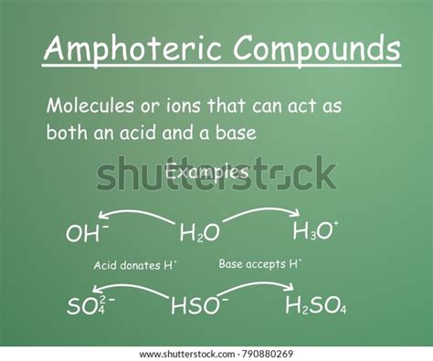 Rules Examples Amphoteric Compounds On Green Stock Illustration ...