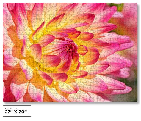 1000 Piece Flower Jigsaw Puzzle (Puzzle Saver Kit Included) - Encased