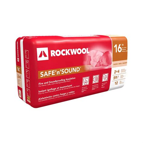 Rockwool Safe'n'Sound 16 inch O.C. For 2x4 Wood Studs | The Home Depot ...