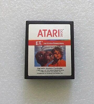 ATARI 2600 ET THE EXTRA-TERRESTRIAL VIDEO GAME CARTRIDGE WORKS | eBay