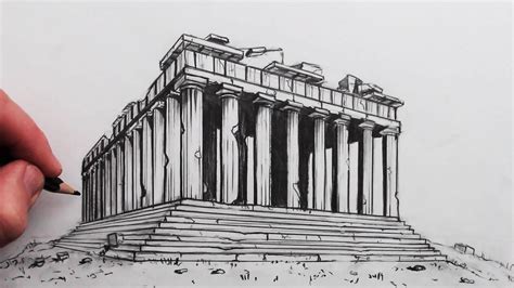 How to Draw The Parthenon: Then And Now - YouTube | Parthenon, Greek ...