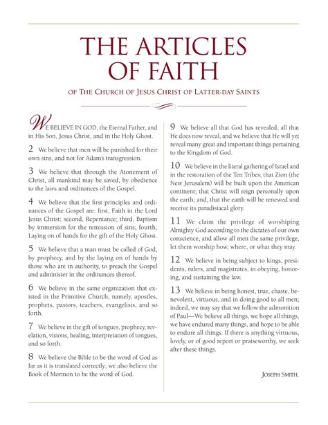 The Articles of Faith