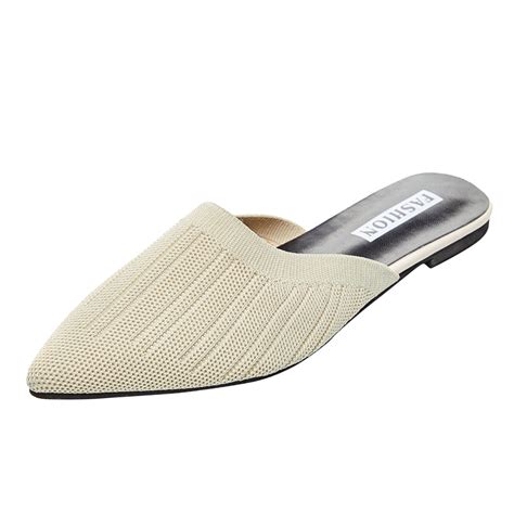 VBARHMQRT Female Dearfoam Slippers Women Fashion Ponited Beach ...