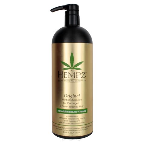 Hempz Original Herbal Shampoo For Damaged & Color Treated Hair 33.8 oz ...