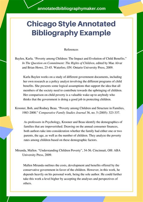 Chicago Style Annotated Bibliography Example