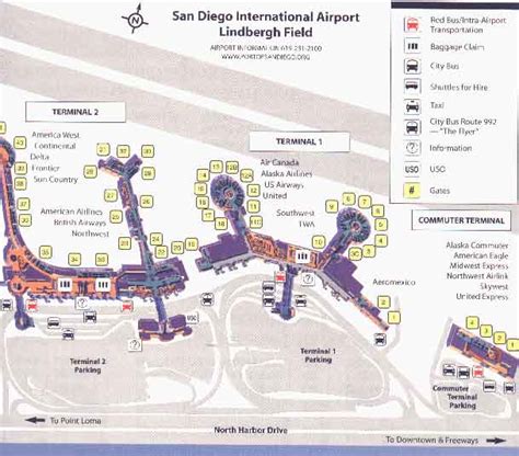 San Diego Airport Map Rental Car - Chicago Map