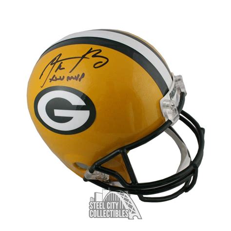 Aaron Rodgers XLV MVP Autographed Green Bay Packers Full-Size Football ...