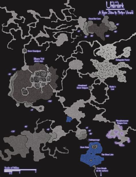 Underdark Map | Dnd world map, Fantasy city map, Fantasy map maker