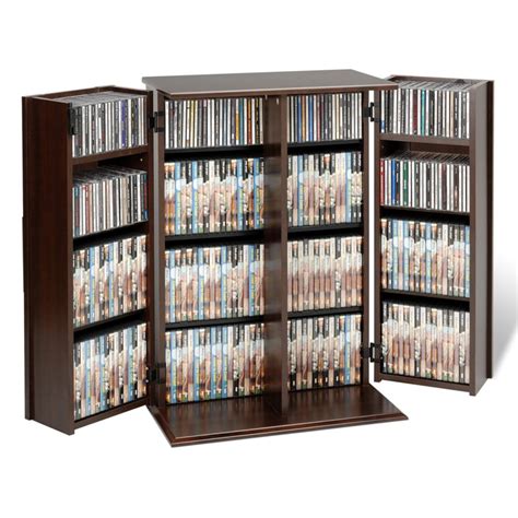 Small Deluxe Media Storage Cabinet with Locking Shaker Doors - Walmart ...