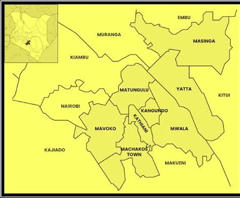 List of Sub Counties in Machakos county | BIZHACK