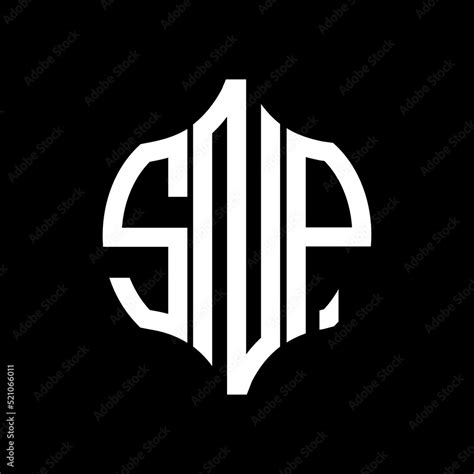 SNP letter logo. SNP best black background vector image. SNP Monogram ...