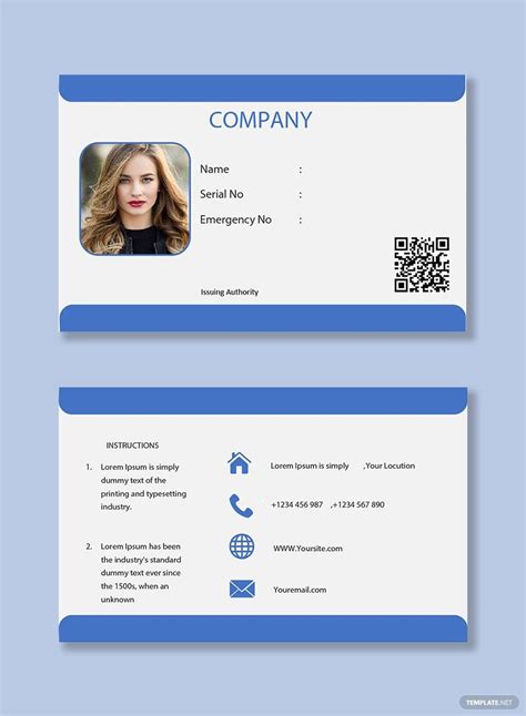 Company ID Card Templates in Word - FREE Download | Template.net