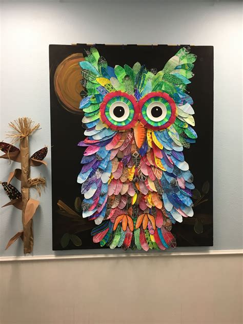 Collaborative owl. Created by students and staff at The Guthrie School ...