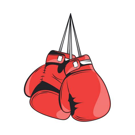 hanging boxing gloves 10817988 Vector Art at Vecteezy