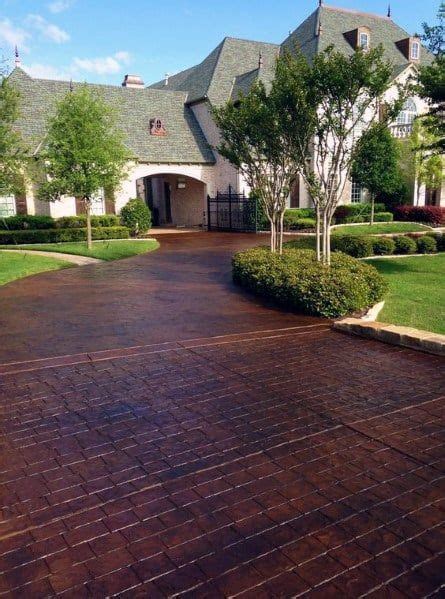 Top 50 Best Concrete Driveway Ideas - Front Yard Exterior Designs ...