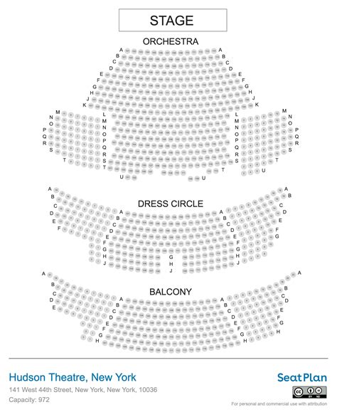 Impresionante Hudson Theatre Seating Chartde todos los tiempos ...