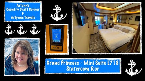 Grand Princess -- Mini Suite E718 - Stateroom Tour - YouTube