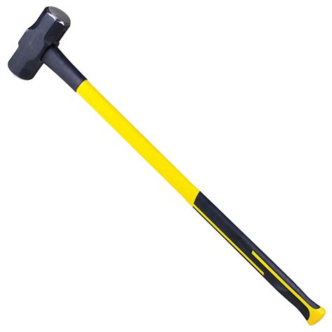 Kraft Tool Co- 8 lb. Double-Faced Sledge Hammer with 36" Fiberglass Handle