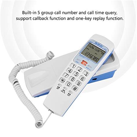 Trimline Corded Landline Phones with Caller ID & Backlit Dial, 30 Group ...