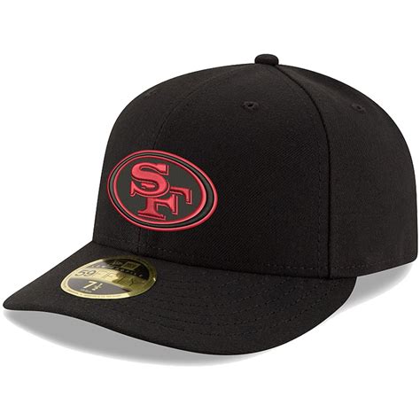 New Era San Francisco 49ers Black Omaha Low Profile 59FIFTY Fitted Hat