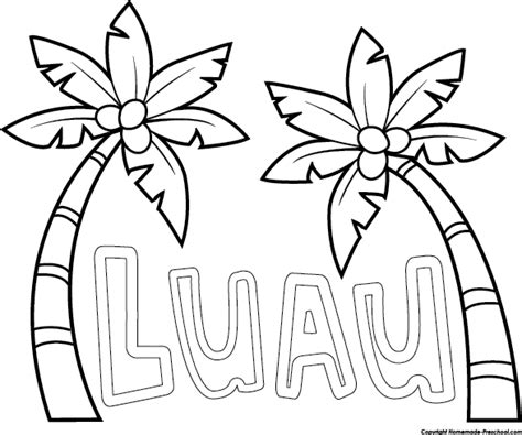 luau clipart black and white - Clip Art Library