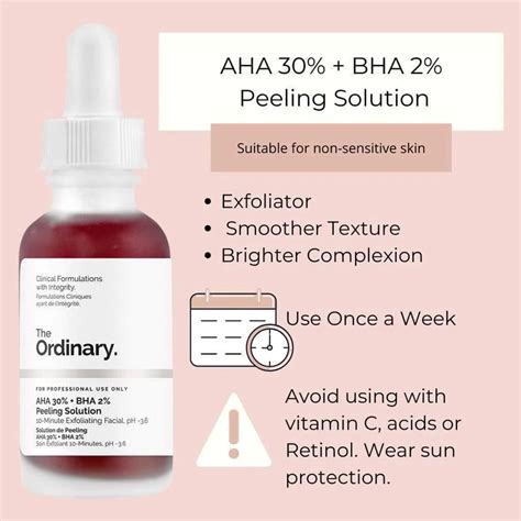 YUYIHAN 1 Bottle The Ordinary AHA 30% + BHA 2% Peeling Solution A Mild ...