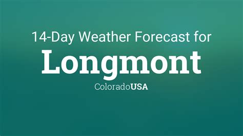 Longmont, Colorado, USA 14 day weather forecast