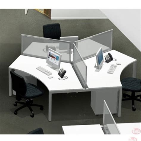 Timfa Axis Desk 120° - 3 Person Workstation - Timfa