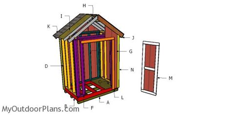 6x4 Shed Roof Plans | MyOutdoorPlans | Free Woodworking Plans and ...