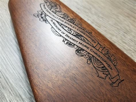 Personalized Rifle Stock - Engraved Rifle Stock - Personalized Firearms ...