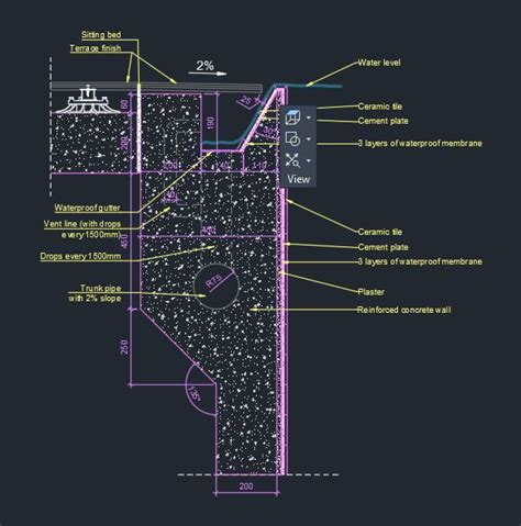 Pool detail - CAD Files, DWG files, Plans and Details