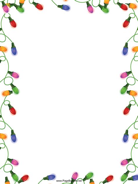 Free Printable Holiday Borders