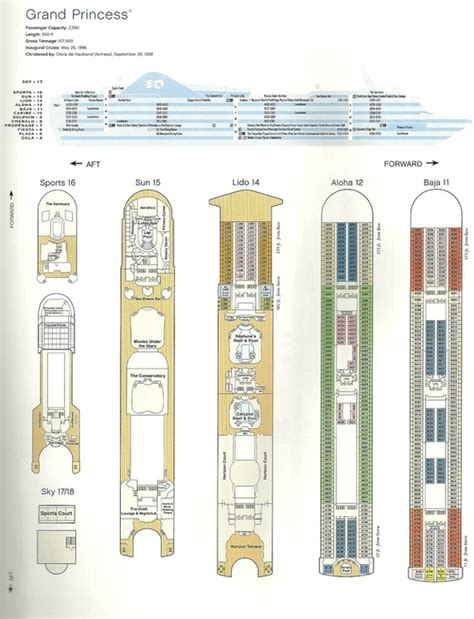 Grand Princess Deck Plan