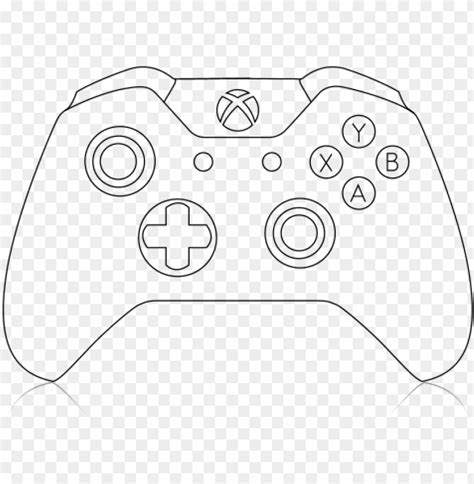 xbox one controller line drawing - xbox one controller cricut PNG image ...