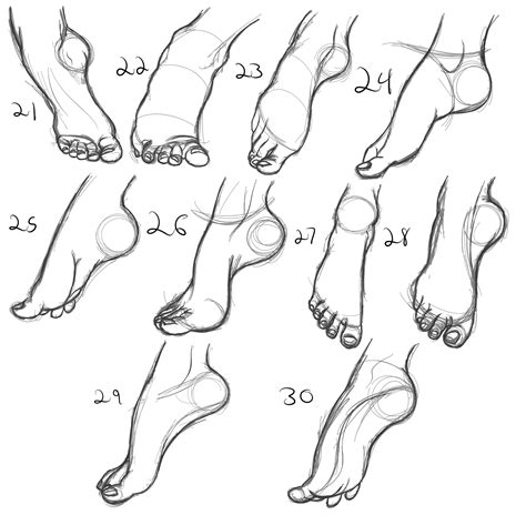 How to Draw a Foot From the Side - Adkins Fricaunt